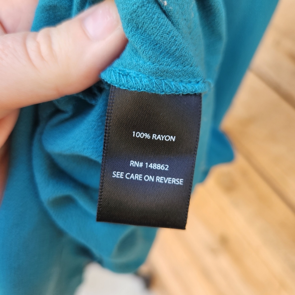 🔥 Torrid Teal Blouse - Picture 8 of 9